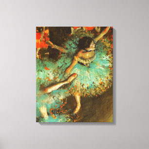 Ballerina Dance Green Dancer Edger Degas Painting Leinwanddruck