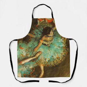 Ballerina Dance Green Dancer Edger Degas Painting Schürze