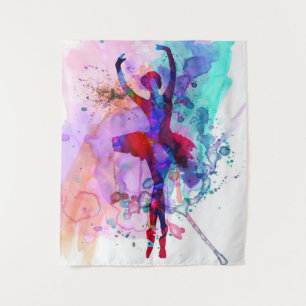 Ballerina Dance Owner-Geschenk Niedlicher, schön Wandteppich