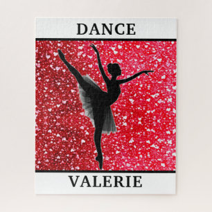 Ballerina Dance Puzzle mit Herz und ihrem Namen!