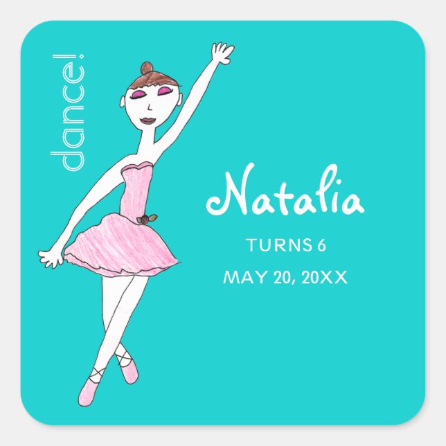 Ballerina Dance Stickers (Vorderseite)