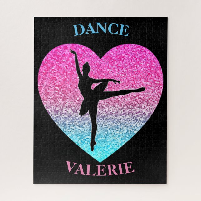 Ballerina Dancer Personalisiert Puzzle (Vertikal)