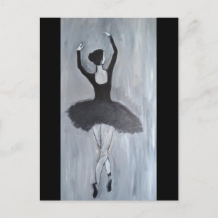 BALLERINA DANCER POSTKARTE