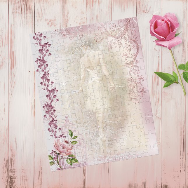 Ballerina Dancing en Pointe Floral Puzzle (Von Creator hochgeladen)