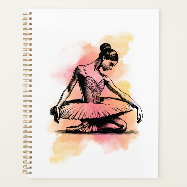 Ballerina Dancing in Color  Planer (Vorderseite)