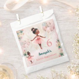 Ballerina Dark Skin Pink Aquamarine Blütenbraun Ge Geschenktütchen