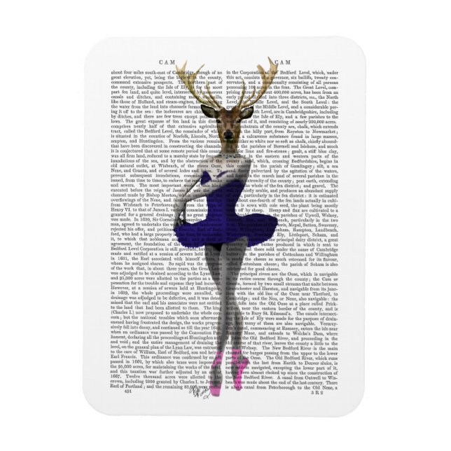 Ballerina Deer in Blue Magnet (Vertikal)