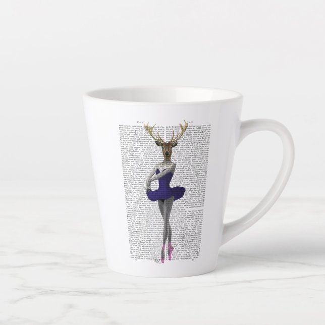 Ballerina Deer in Blue Milchtasse (Rechts)