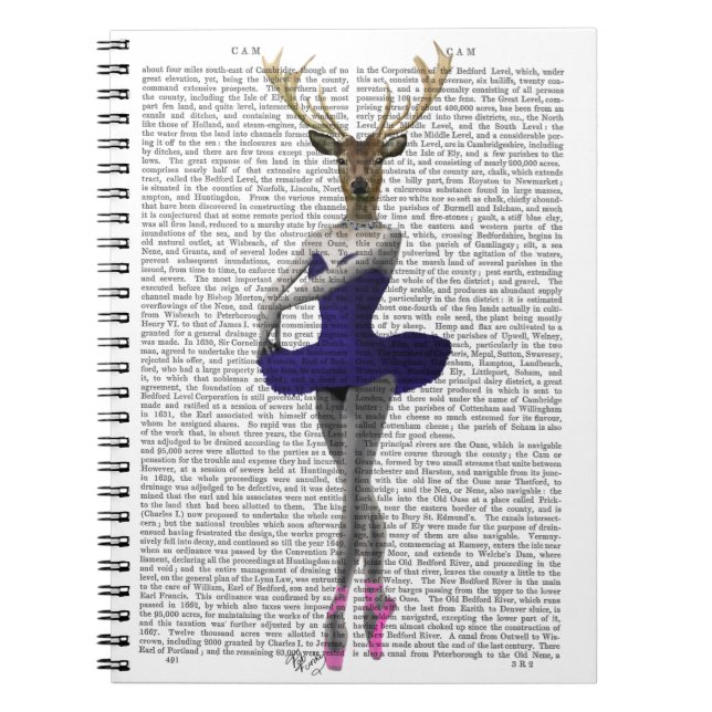 Ballerina Deer in Blue Notizblock (Vorderseite)
