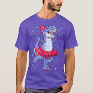 Ballerina Dinosaur T Rex Balletttänzerin Kinder T-Shirt