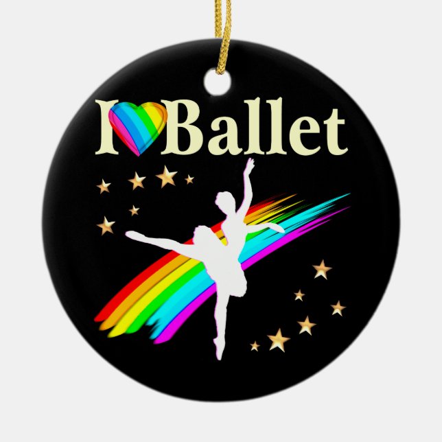 BALLERINA DREAMS WERDEN WAHRSCHEINLICH ENTWICKELT KERAMIK ORNAMENT (Vorne)