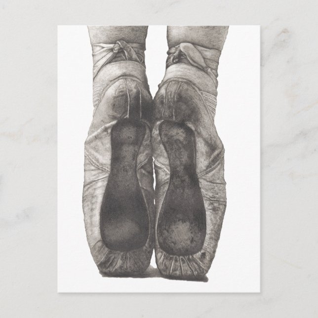 Ballerina en Pointe Postkarte (Vorderseite)