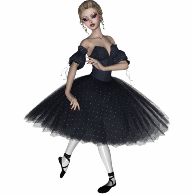 ♥ Ballerina ♥ (Entwurf A) Freistehende Fotoskulptur (Vorne)