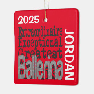 Ballerina Extraordinaire CUSTOM Keramikornament