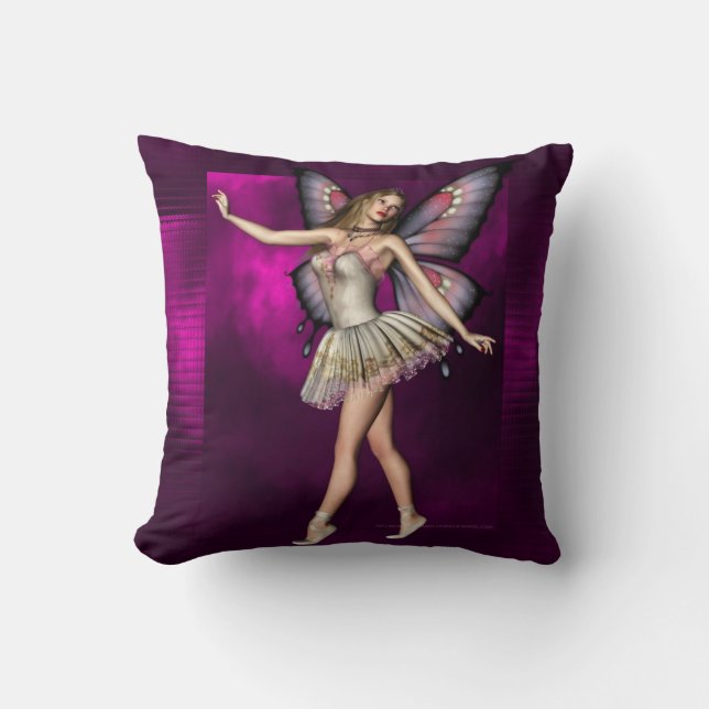 Ballerina Fairy Artwork D1 Kissen (Vorderseite)