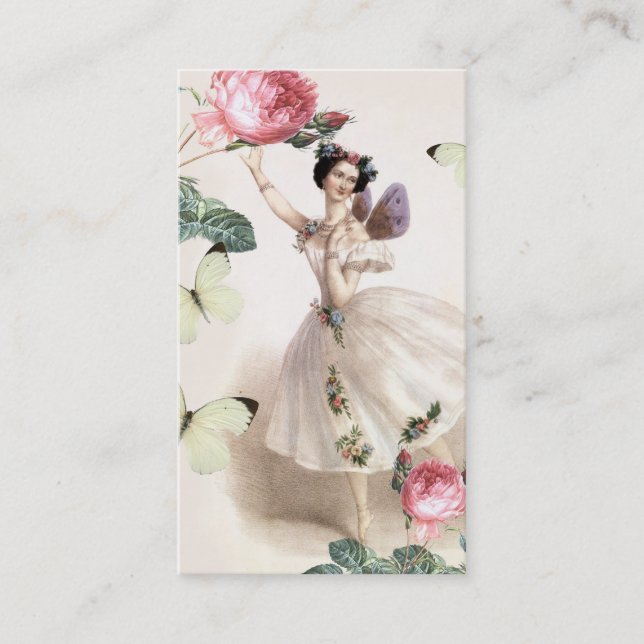 Ballerina Fairy Business Card Visitenkarte (Vorderseite)