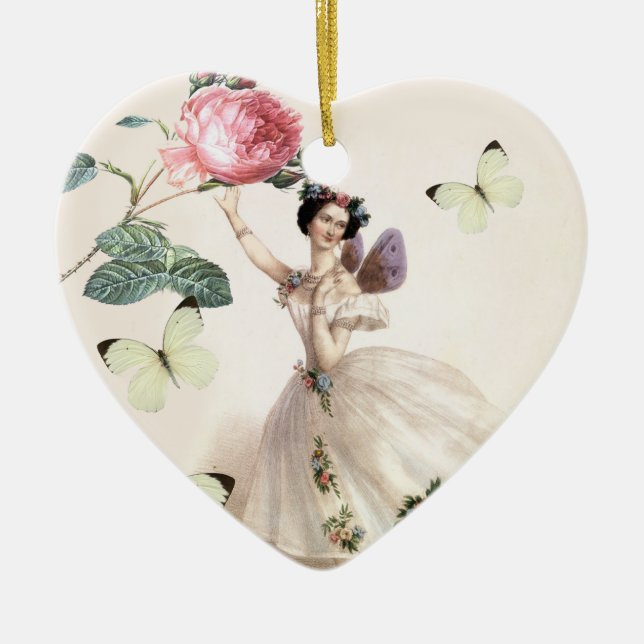 Ballerina Fairy Keramikornament (Vorne)