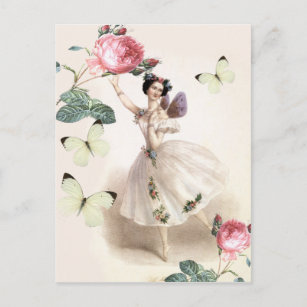 Ballerina Fairy Postkarte