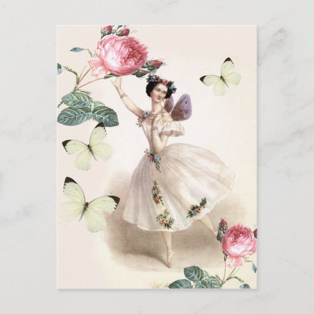 Ballerina Fairy Postkarte (Vorderseite)