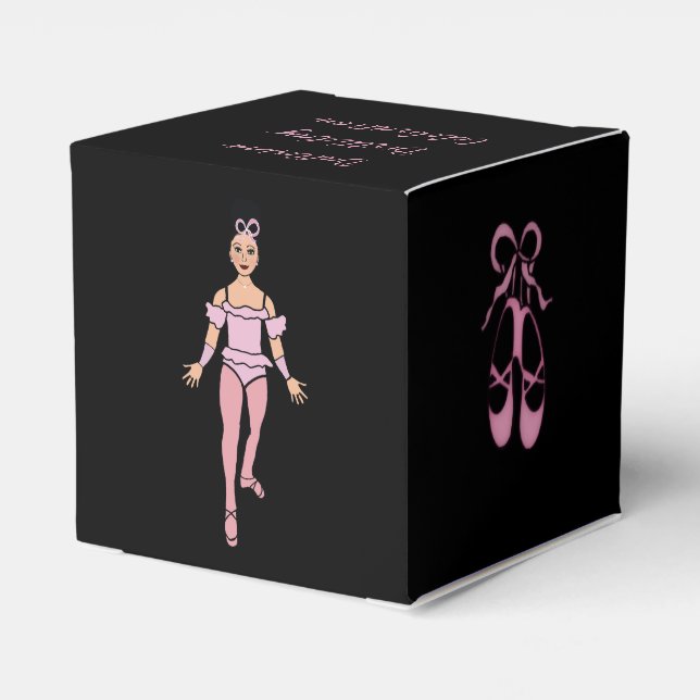 Ballerina Favor Box #2 Geschenkschachtel (Rückseite)