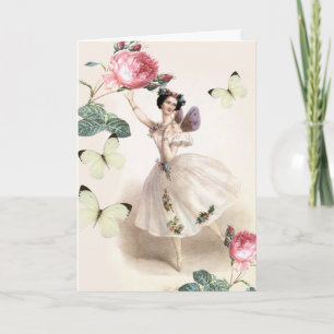 Ballerina Fee Geburtstag Karte