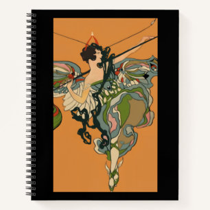 Ballerina Fee Mit Laternen Notizbuch