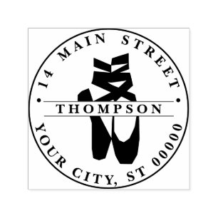 Ballerina Feet auf der Pointe #2 Silhouette Ret-Ad Permastempel