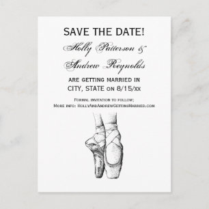 Ballerina Feet auf Pointe #1 Ankündigungspostkarte