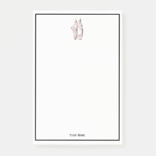 Ballerina Feet auf Pointe #1 Lt Pink Post-it Klebezettel