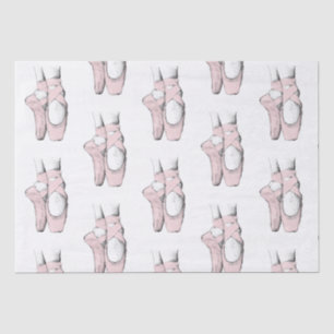Ballerina Feet auf Pointe #1 Lt Pink Seidenpapier