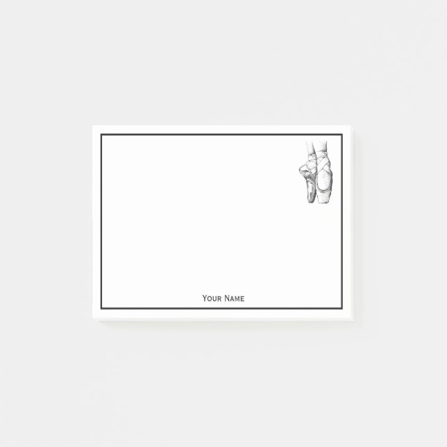 Ballerina Feet auf Pointe #1 Post-it Klebezettel (Vorderseite)