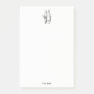 Ballerina Feet auf Pointe #1 Post-it Klebezettel