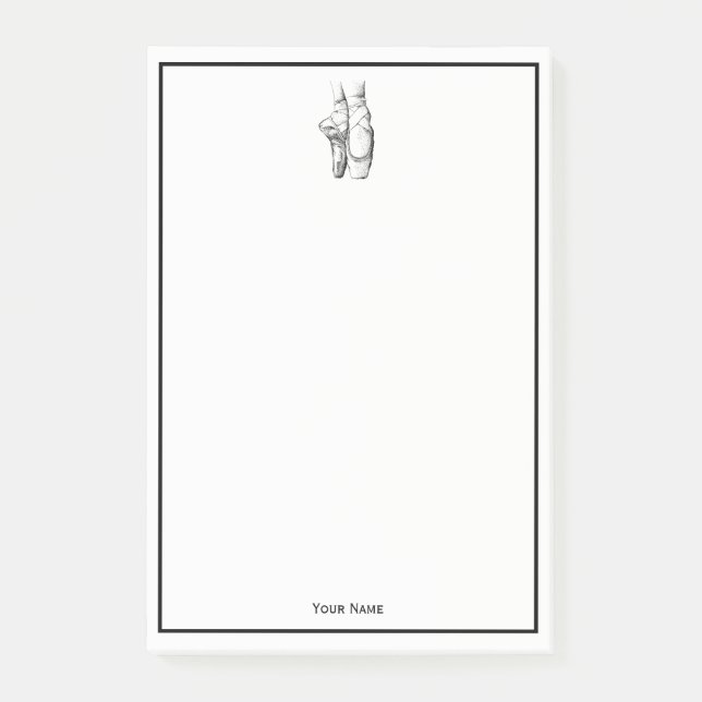 Ballerina Feet auf Pointe #1 Post-it Klebezettel (Vorderseite)