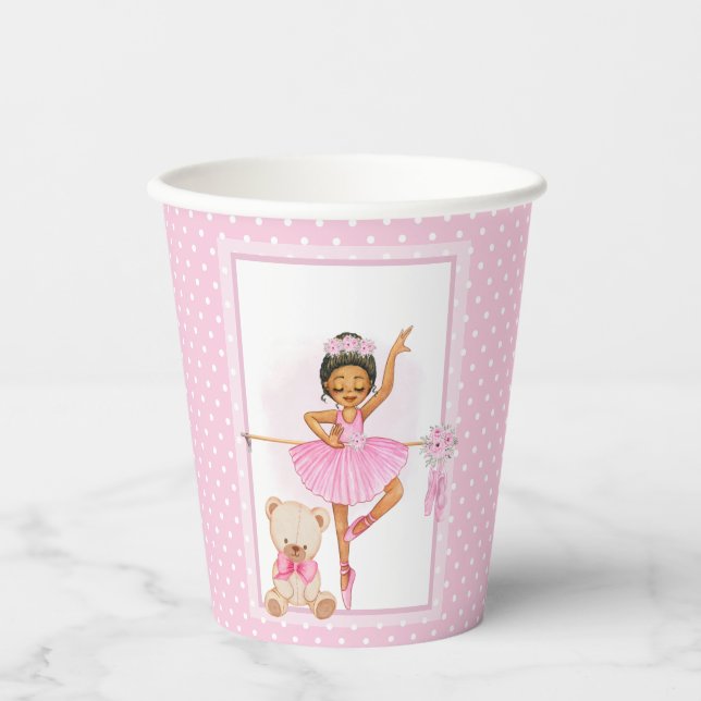 Ballerina floraI polka dots Paper Cups Pappbecher (Vorderseite)