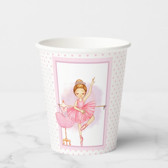 Ballerina floraI polka dots Paper Cups Pappbecher (Vorderseite)