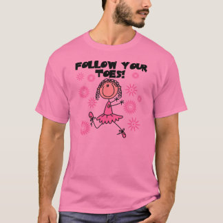 Ballerina folgen Ihren Zehe-T - Shirts und