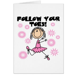 Ballerina folgen Ihren Zehe-T - Shirts und