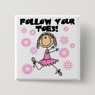 Ballerina folgen Ihren Zehe-T - Shirts und Button