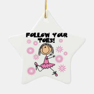 Ballerina folgen Ihren Zehe-T - Shirts und Keramikornament