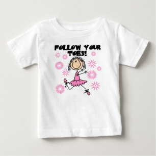 Ballerina Follow Your Toes T-Shirts und Geschenke