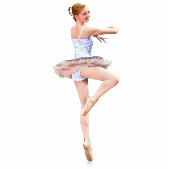 Ballerina-Foto-Skulptur-Magnet Fotoskulptur Magnet (Vorne)