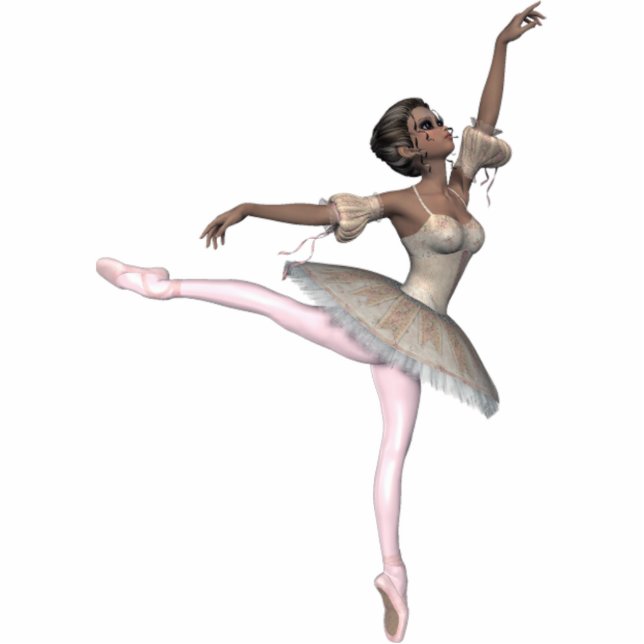 Ballerina Freistehende Fotoskulptur (Vorne)