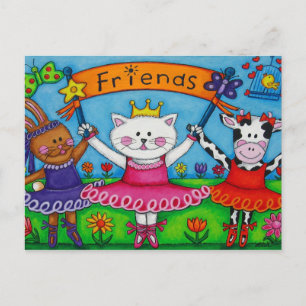 Ballerina Friends Post Card Postkarte