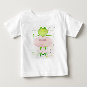 Ballerina Frog Baby T-shirt