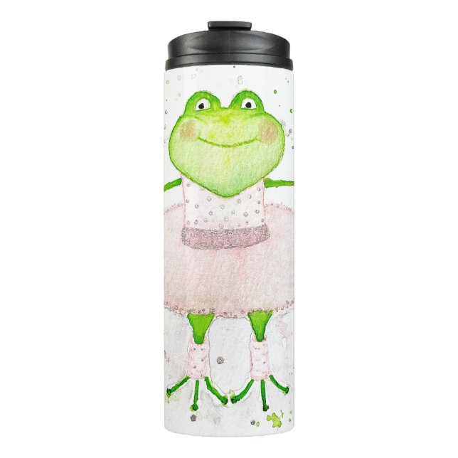 Ballerina Frog Thermosbecher (Vorderseite)