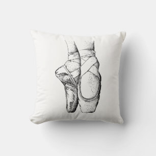 Ballerina Füße auf Spitze #1 Kissen