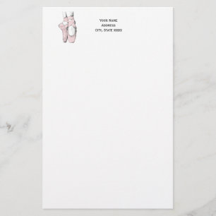 Ballerina Füße en pointe #1 Hellrosa Briefpapier