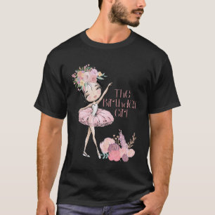 Ballerina Geburtstags Mädchen passende Ballett-Par T-Shirt