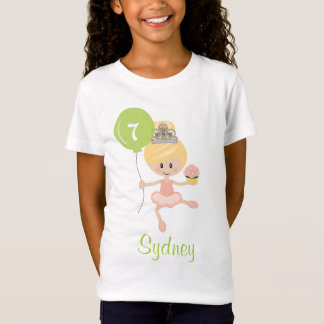Ballerina-Geburtstags-Shirt-Blondine T-Shirt