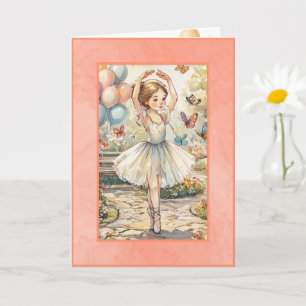 Ballerina-Geburtstagskarte zum digitalen Download  Karte